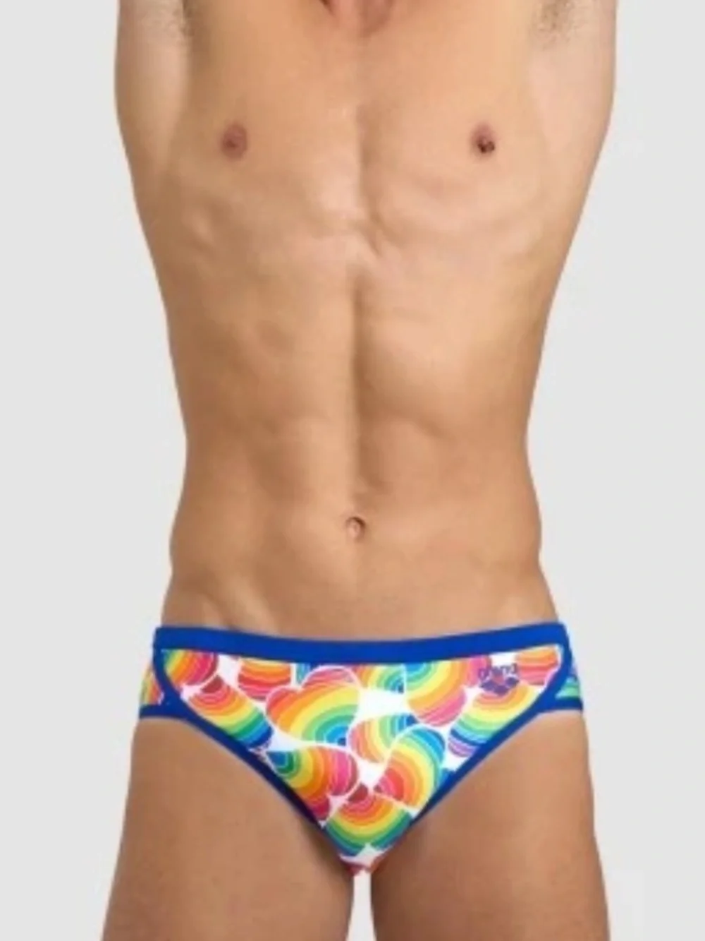 NWT Arena Performance Men's Pride Swim Brief Chlorine Resistant MaxLife USA 24